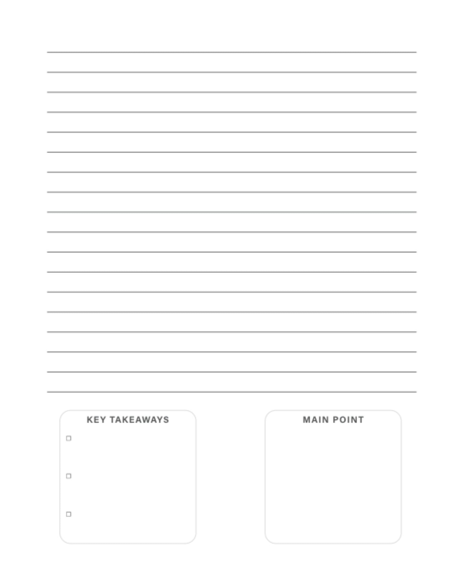 Sermon Notes Journal